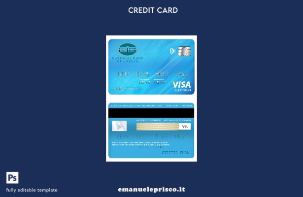 stile verificato Modello di carta elettronica per visto nazionale greco